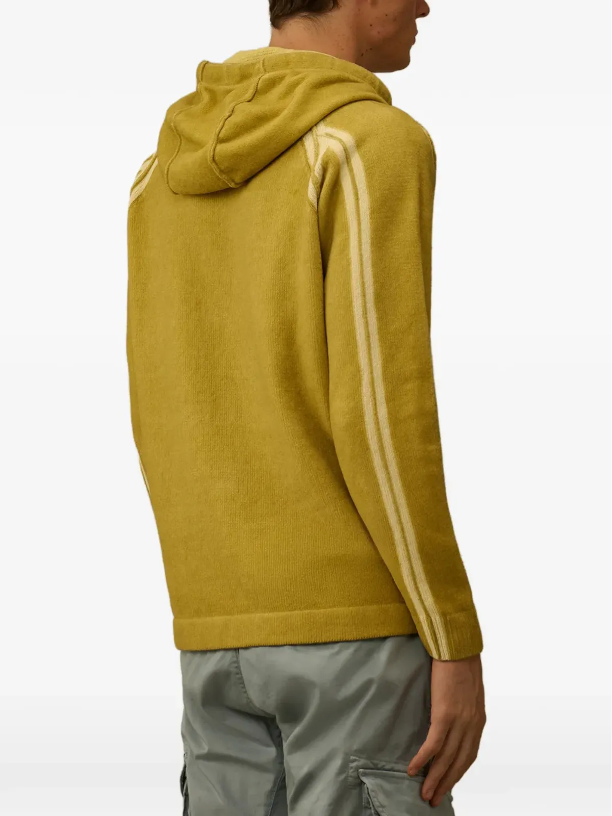 C.P. Company 調節可能なドローコードフ hoodie イエロー - 画像4