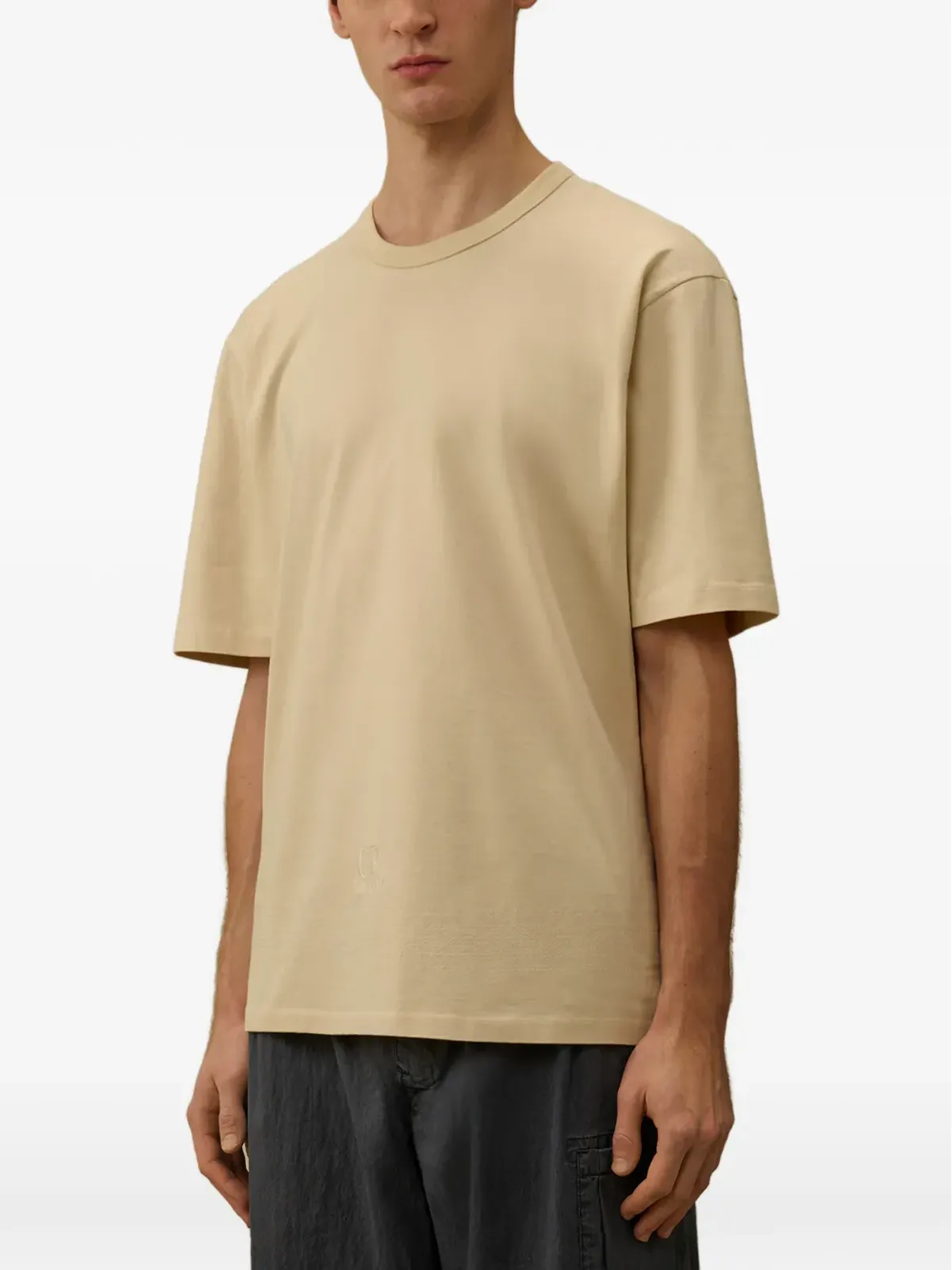 C.P. Company 半袖クルーネック Tシャツ - ベージュ - 画像3