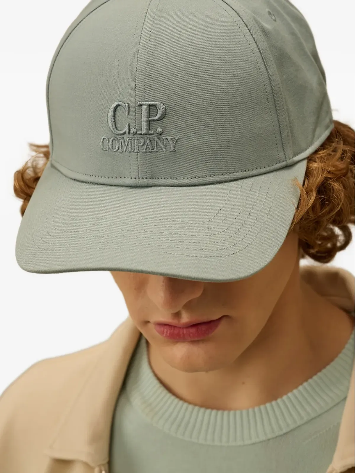 C.P. Company エンボスロゴ ベースボールキャップ - ブルー - 画像3