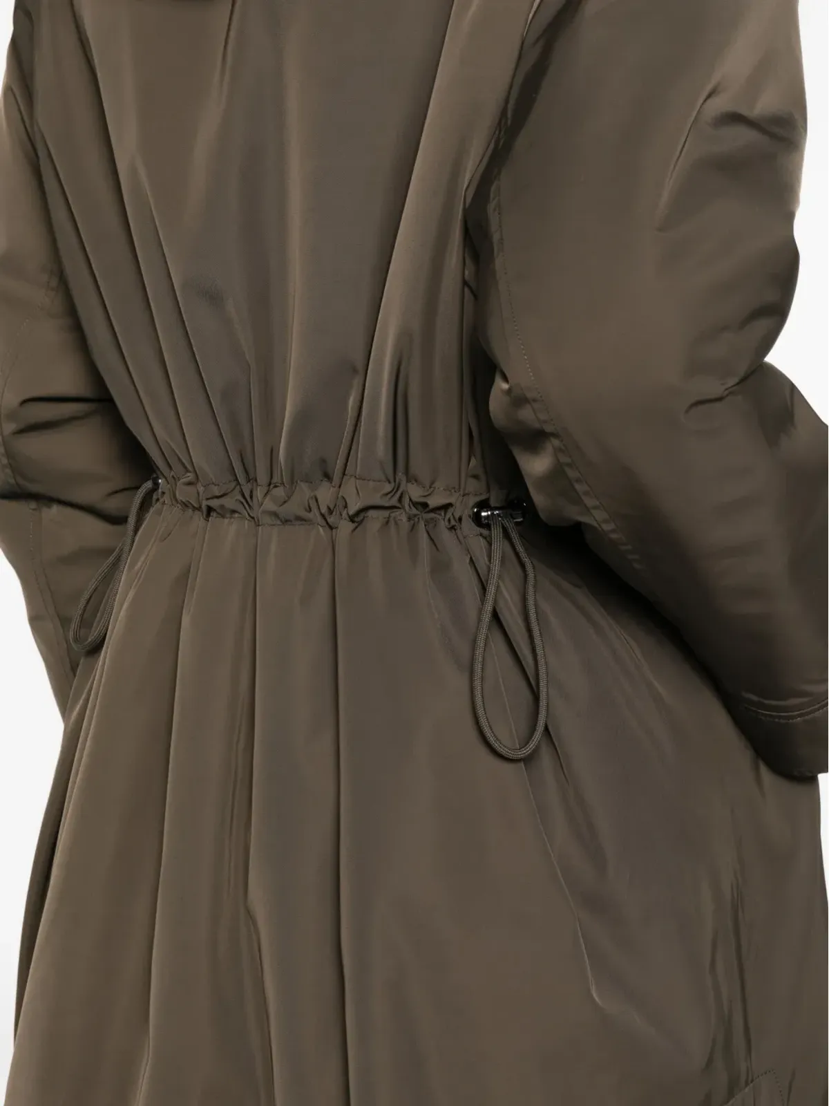 Gotha hooded zip-fastening coat - Green - 画像5