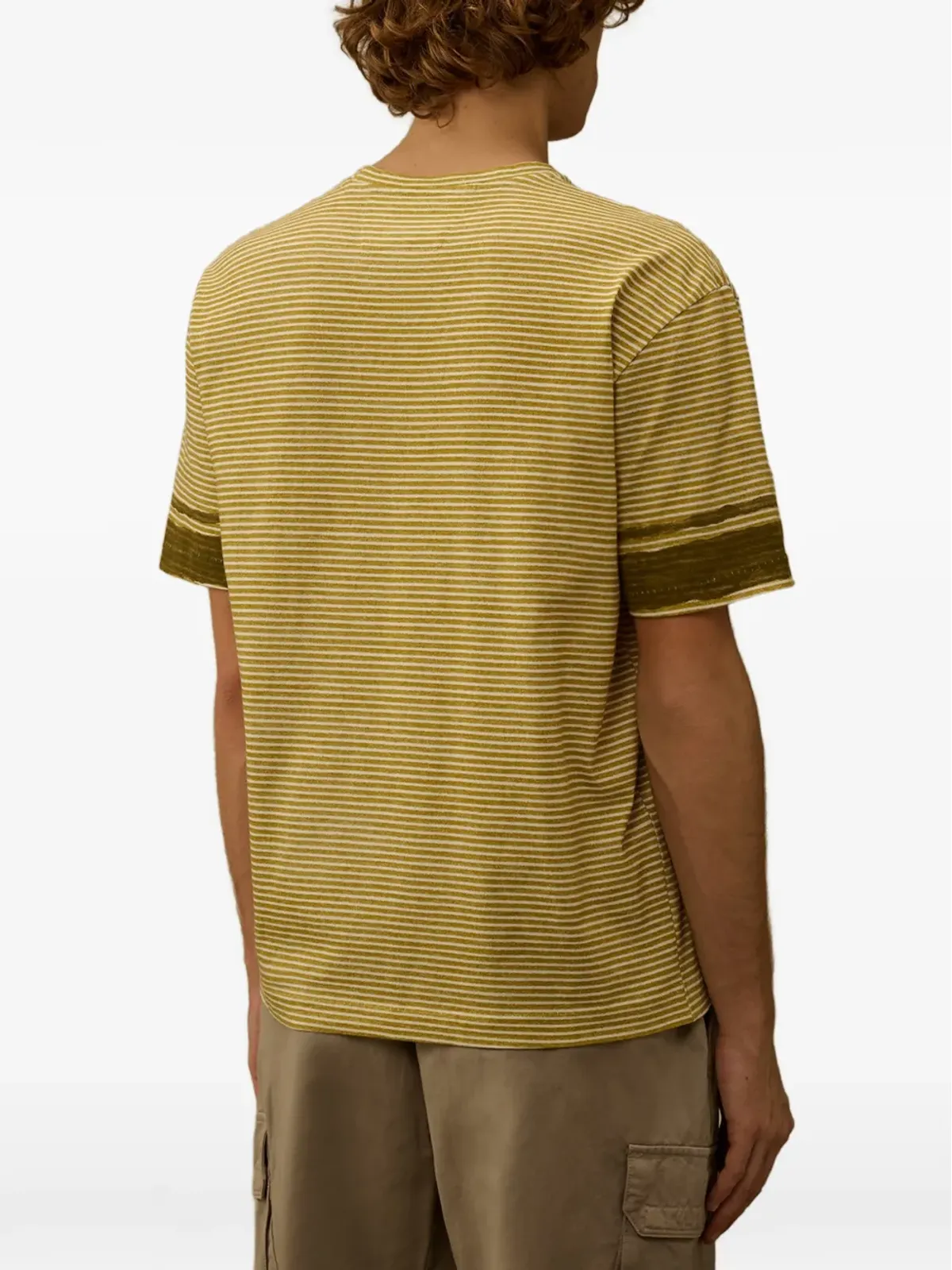 C.P. Company ストライプ柄 半袖Tシャツ - グリーン - 画像4
