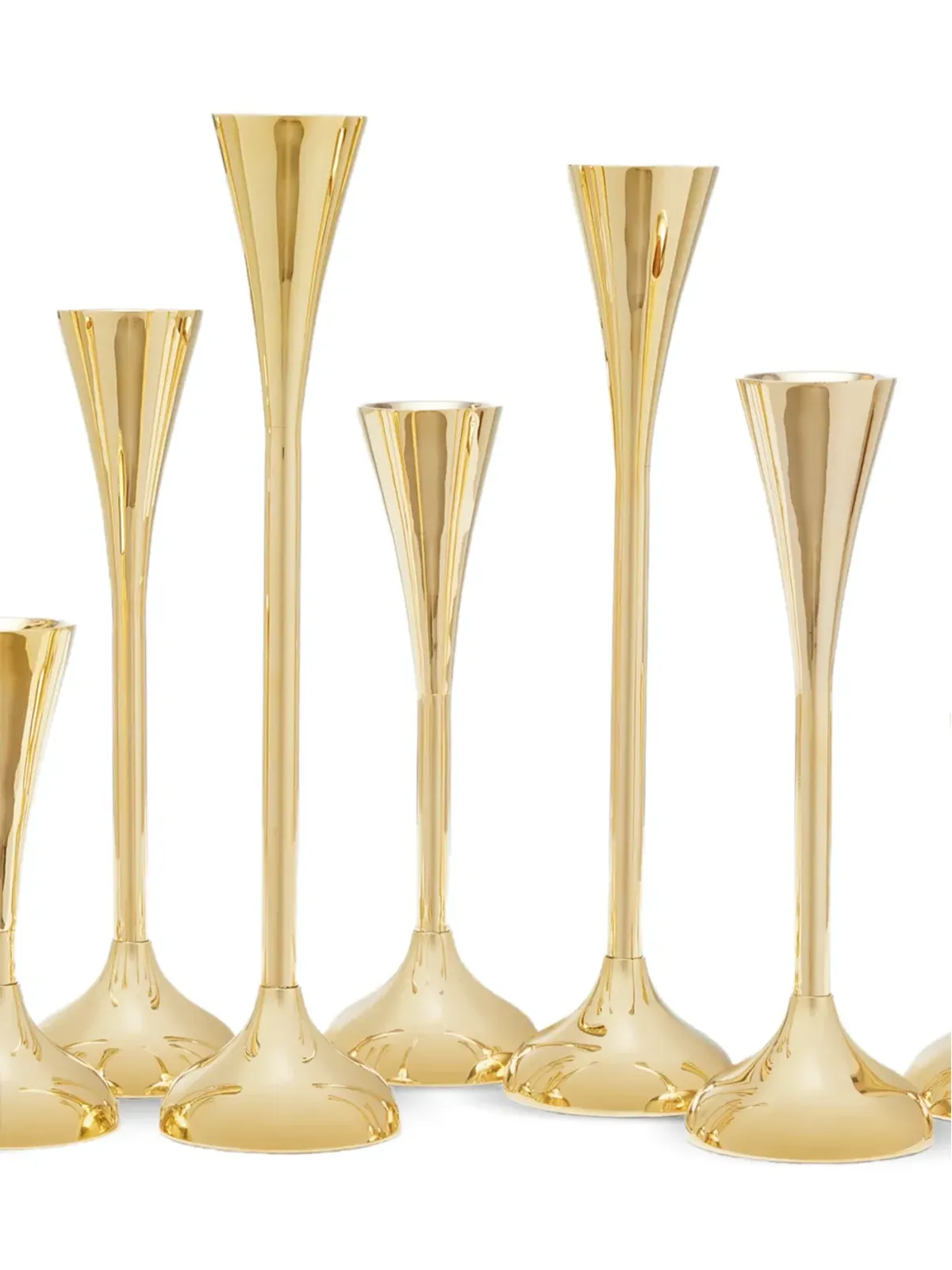 Fourth Street Drip candlestick holders (set of nine) - Gold - 画像2