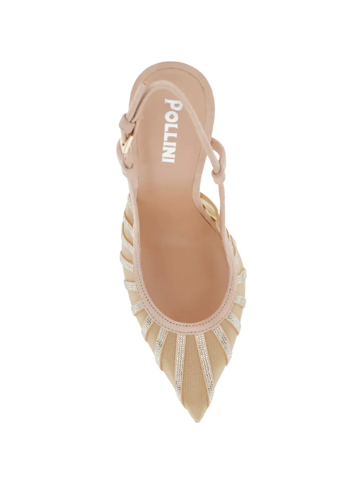 Pollini スリングバック付きエンベリッシュドパンプス ピンク - 画像4