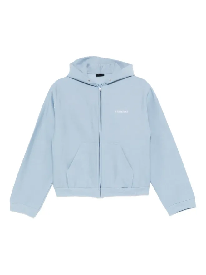 Balenciaga Balenciaga ジップアップコットンフーディの商品画像