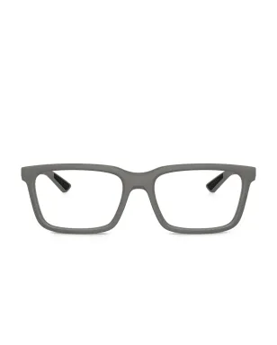 Prada Linea Rossa スクエアフレーム ロゴメガネ - グレー - サムネイル1