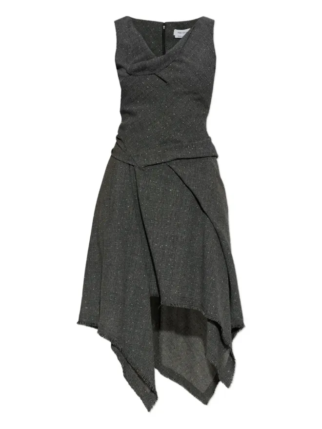 Alexander McQueen Alexander McQueen ノースリーブ アシンメトリードレスの商品画像