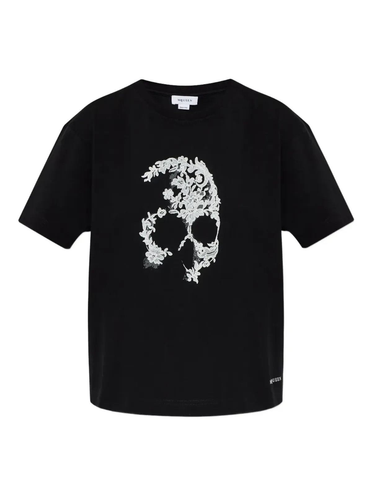 Alexander McQueen スカルレース Tシャツ - 画像1