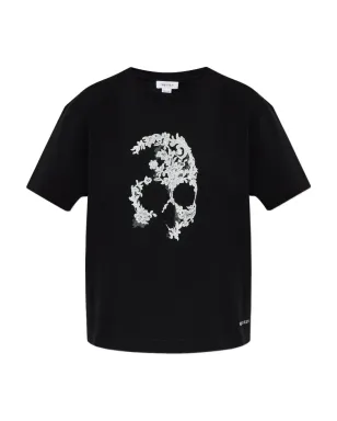 Alexander McQueen スカルレース Tシャツ - サムネイル1