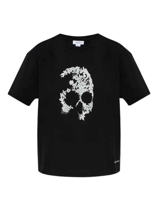 Alexander McQueen Alexander McQueen スカルレース Tシャツの商品画像