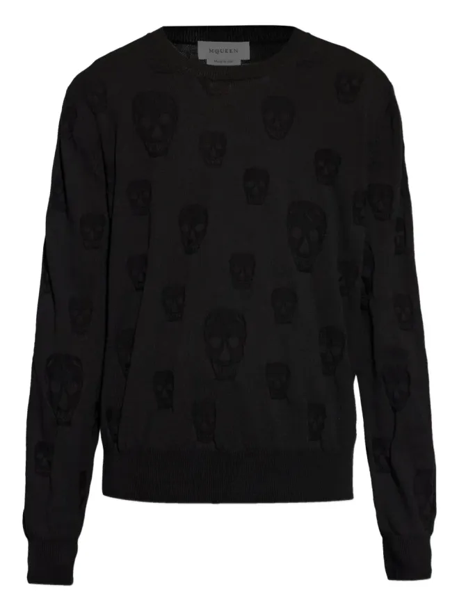 Alexander McQueen Alexander McQueen スカルパターンセーターの商品画像