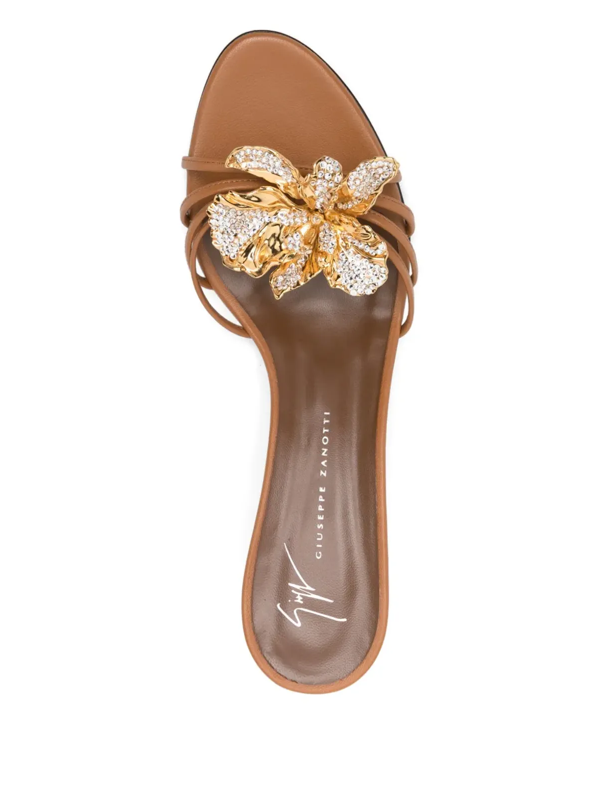 Giuseppe Zanotti オーキッドモチーフ サンダル - 画像4