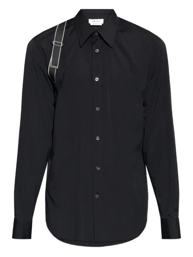 Alexander McQueen Alexander McQueen ストラップディテールシャツの商品画像