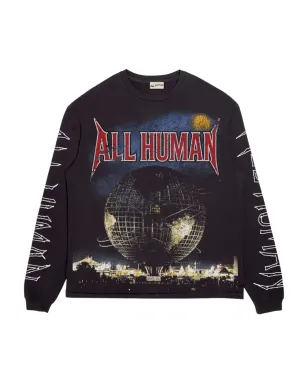 ALL HUMAN Worlds Fair グラフィック ロングスリーブ Tシャツ - ブラック - サムネイル1