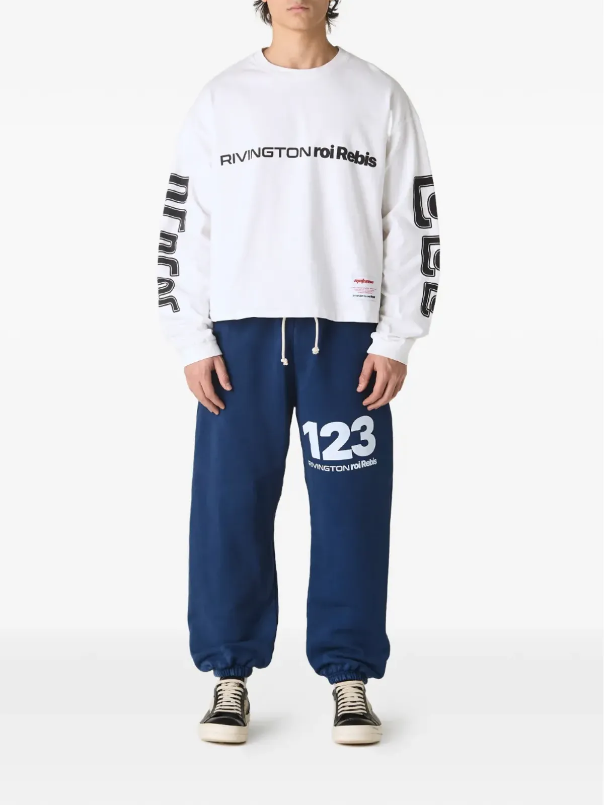 RRR123 Meta USO CVA ロングスリーブTシャツ ホワイト - 画像2