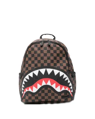 Sprayground チェック柄バックパック - ブラウン - サムネイル1
