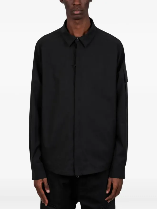 C.P. Company C.P. Company Metropolisジップアップシャツ ブラックの商品画像