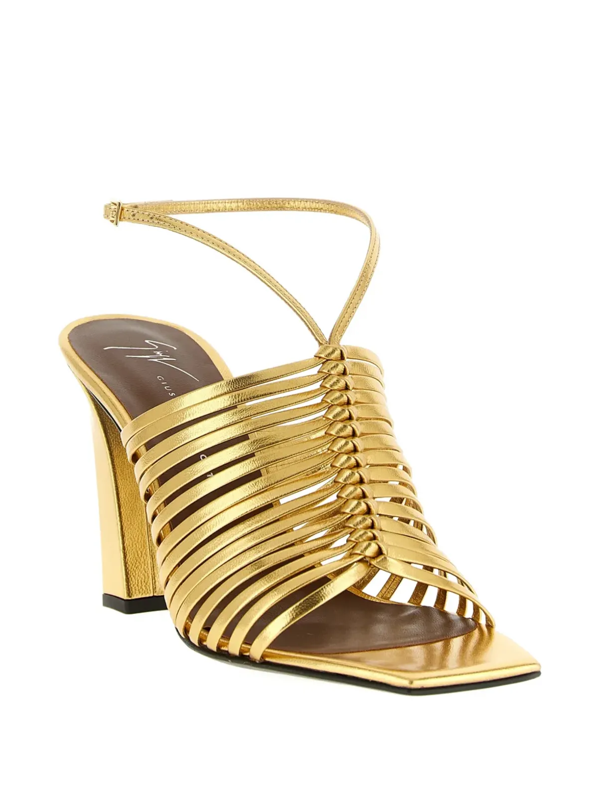 Giuseppe Zanotti サヴォイア メタリック サンダル - ゴールド - 画像2