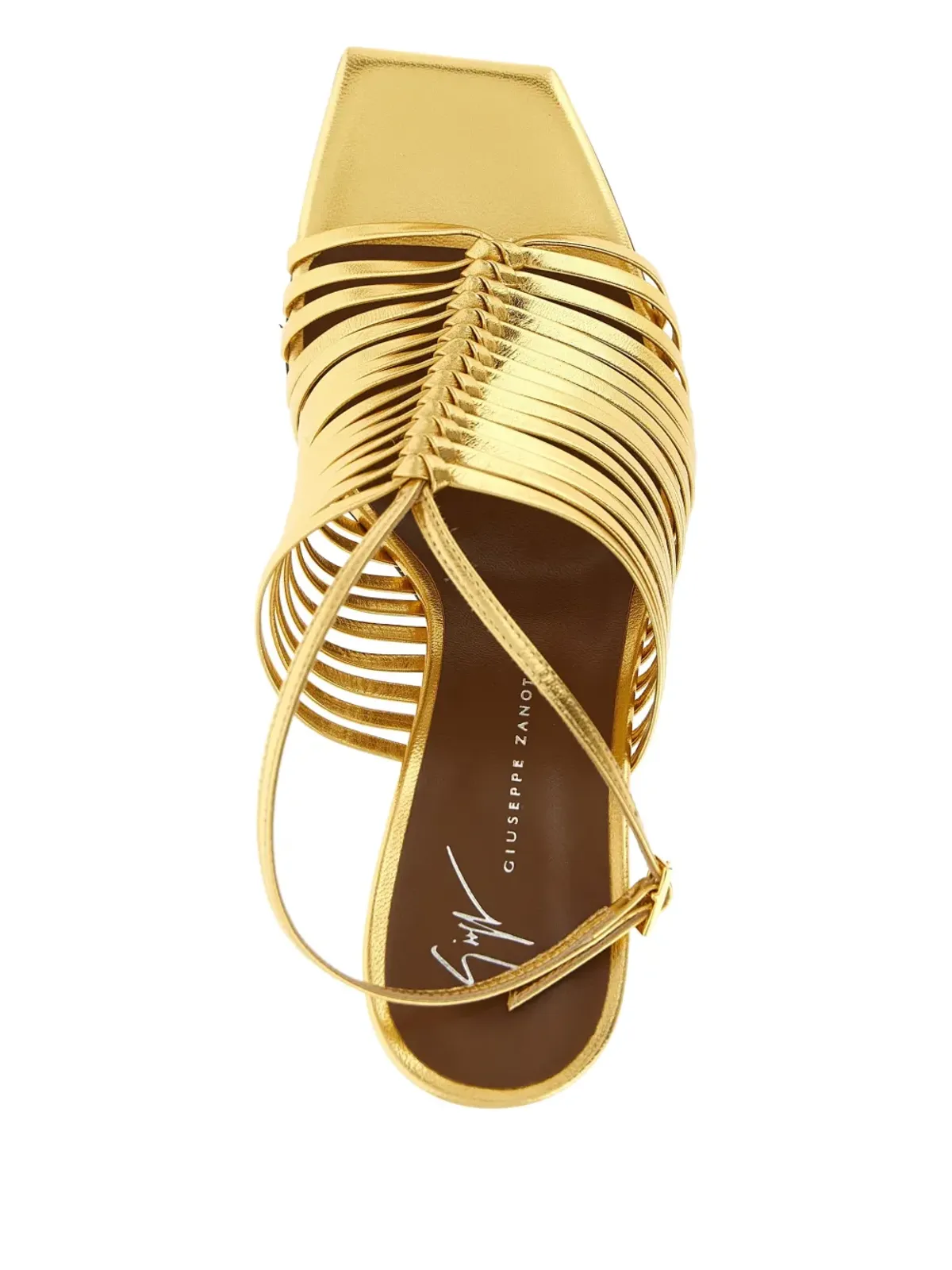 Giuseppe Zanotti サヴォイア メタリック サンダル - ゴールド - 画像3