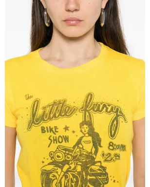 MOTHER プリントディテール Tシャツ イエロー - サムネイル5