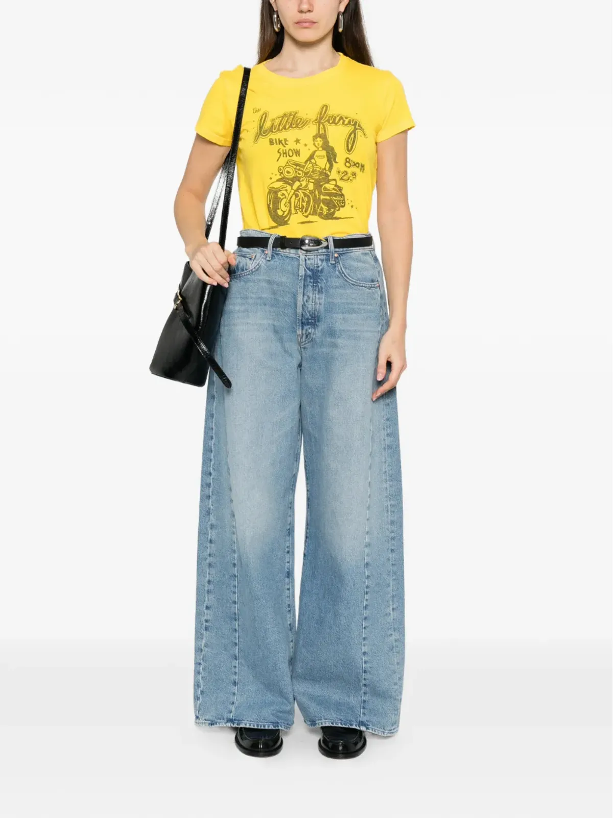 MOTHER プリントディテール Tシャツ イエロー - 画像2