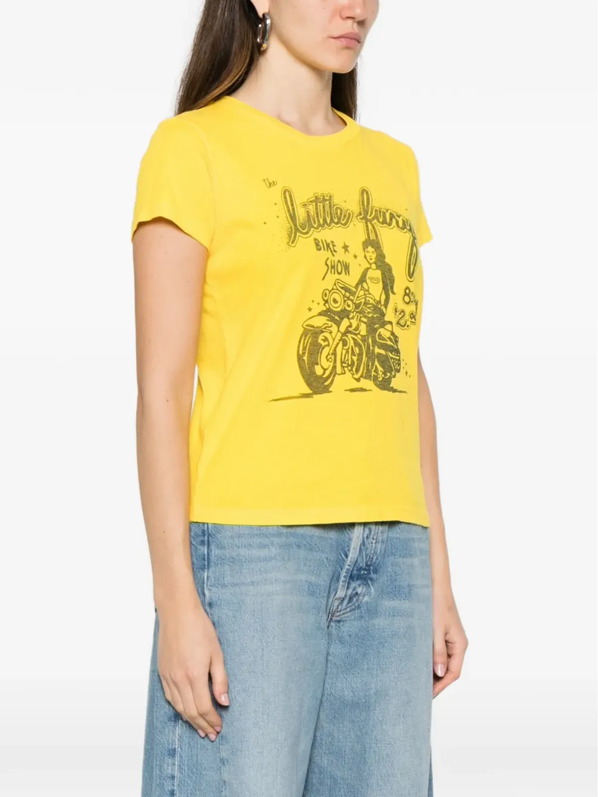 MOTHER プリントディテール Tシャツ イエロー - 画像3