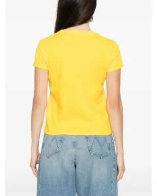 MOTHER プリントディテール Tシャツ イエロー - サムネイル4