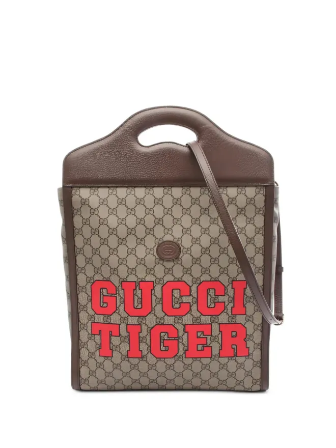 Gucci Pre-Owned Gucci Pre-Owned GG Supreme レザー トートバッグの商品画像