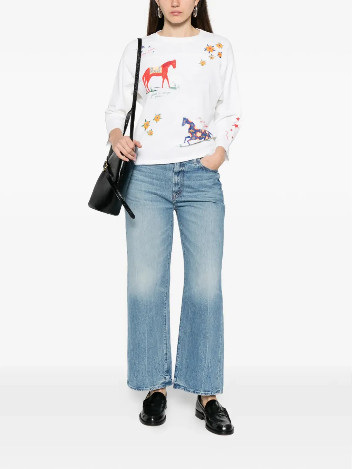 MOTHER ホースプリントTシャツ - ホワイト - 画像2