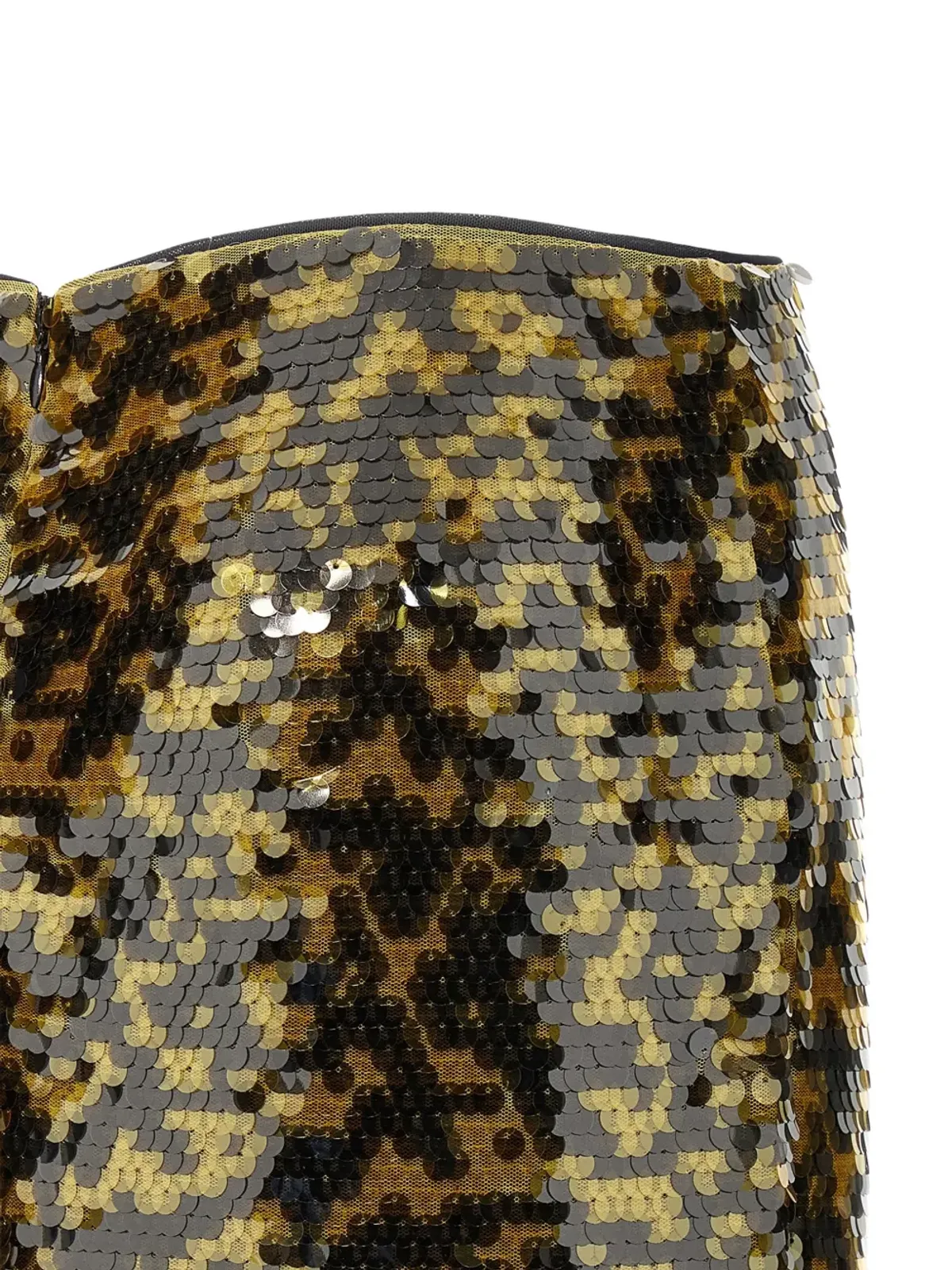 STAUD Ciara sequined midi skirt - Brown - 画像4