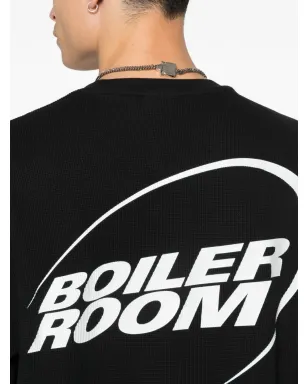 Boiler Room リブ編みロゴプリントスウェットシャツ - サムネイル5