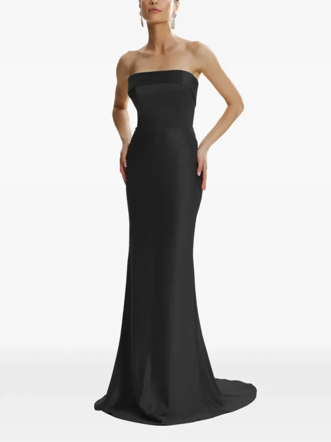 FRAMBOISE FRAMBOISE Dhara strapless black maxi dressの商品画像