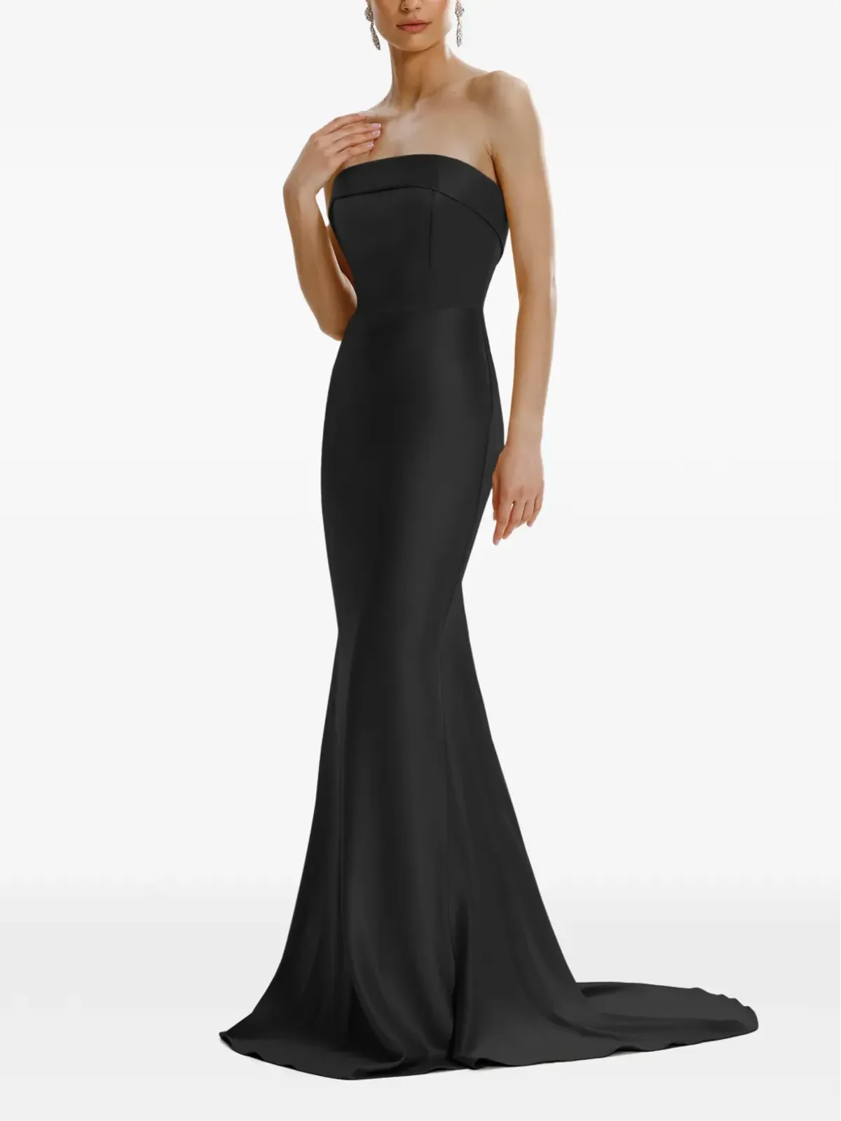 FRAMBOISE Dhara strapless black maxi dress - 画像2