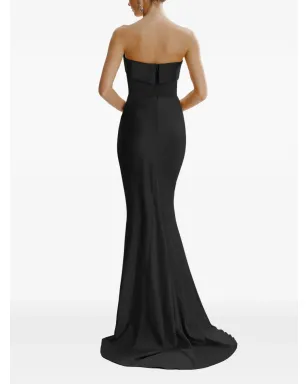 FRAMBOISE Dhara strapless black maxi dress - サムネイル3