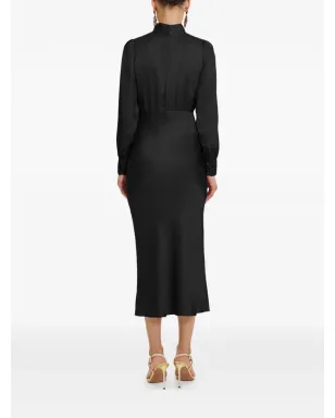 FRAMBOISE Jacob mock-neck midi dress - Black - サムネイル3