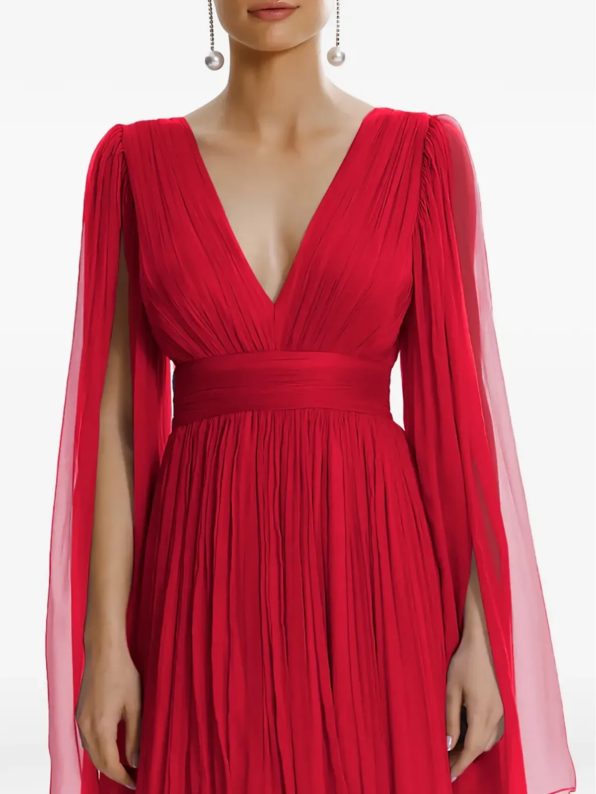 FRAMBOISE Palmer V-neck silk mini dress - 画像4