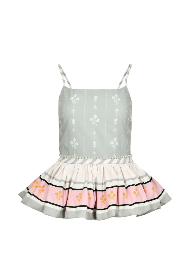 Pamela Stevenson Pamela Stevenson カミーユ ペプラムトップの商品画像