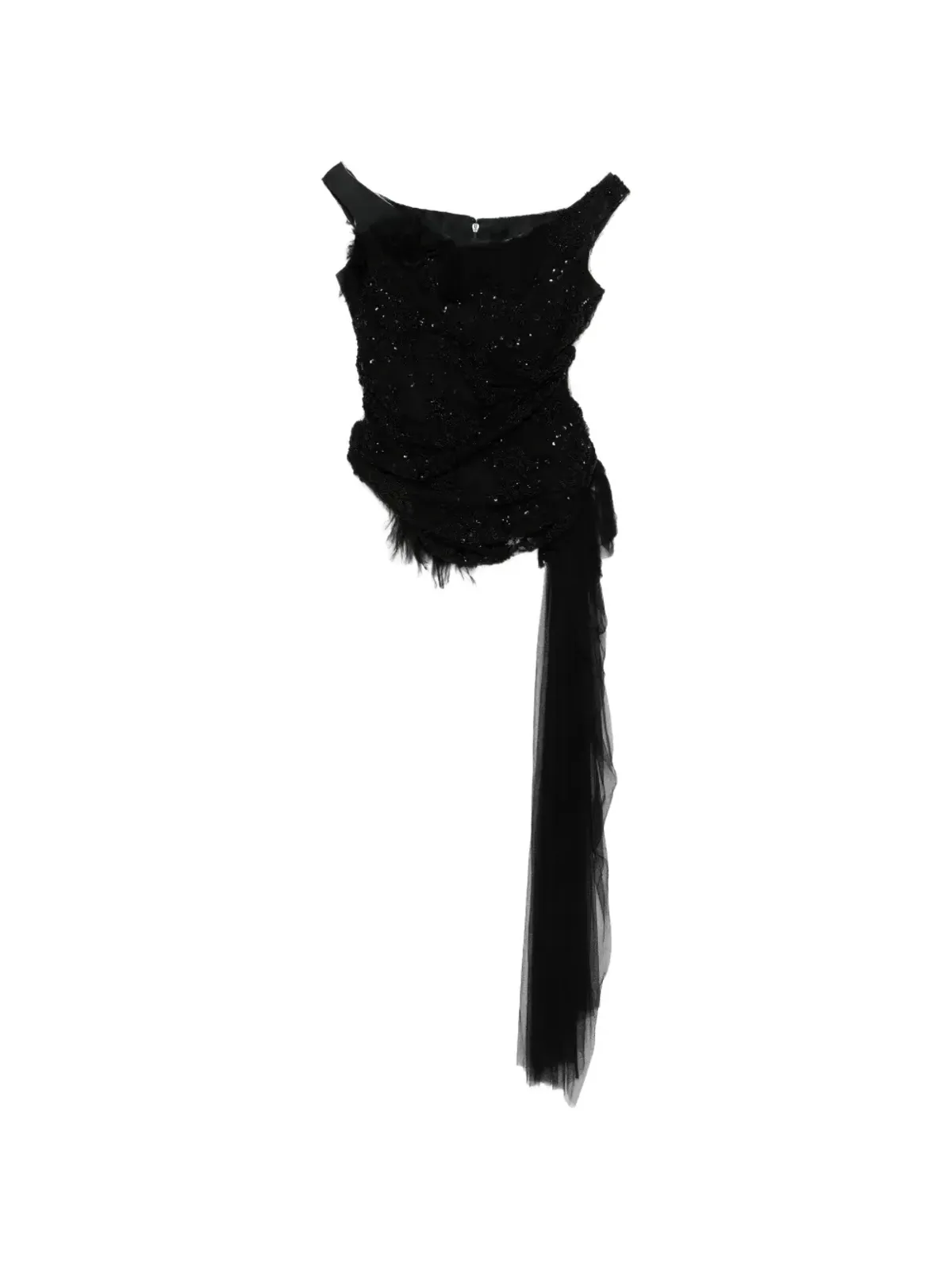Marc Le Bihan sequin top - Black - 画像1