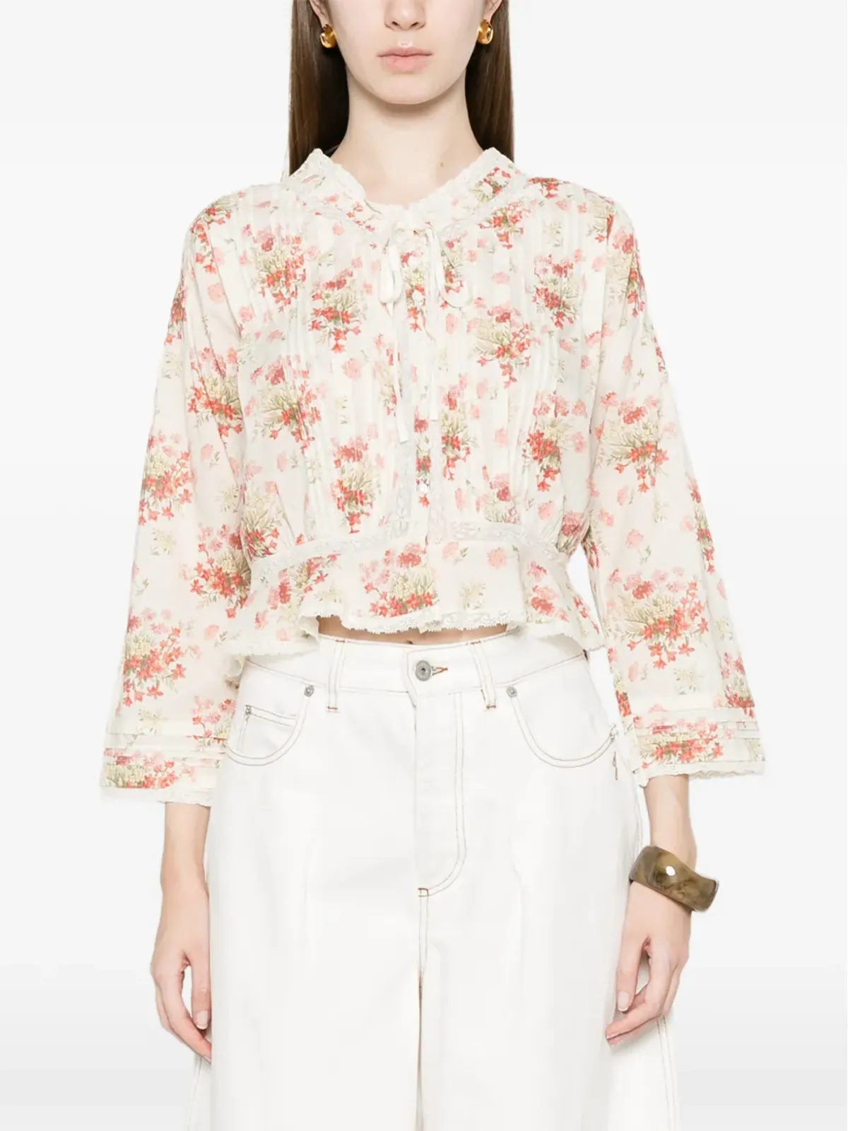 DÔEN Hillock lace blouse - 画像3