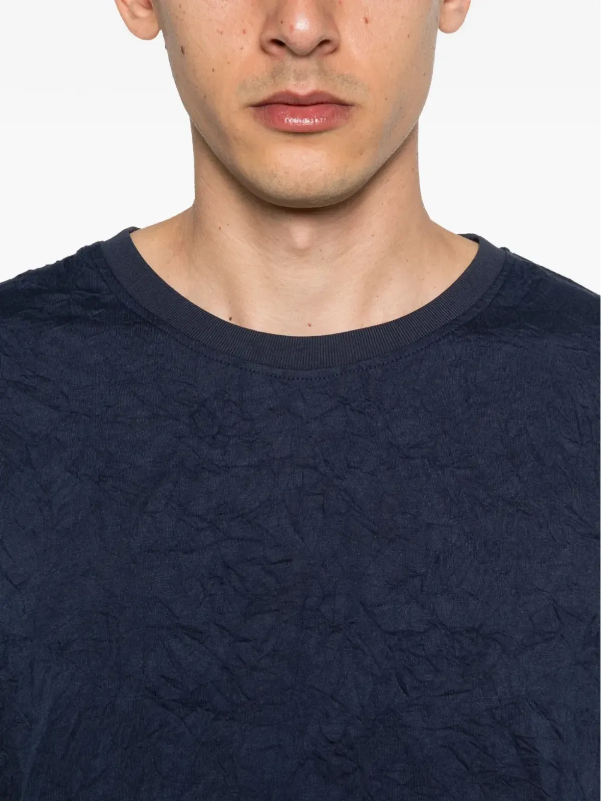 Carter Young ボックスシルエットのダメージ加工Tシャツ - ブルー - 画像5