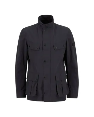 Barbour International ボタン留めチェストポケットコート（ブラック） - サムネイル1