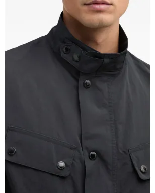 Barbour International ボタン留めチェストポケットコート（ブラック） - サムネイル5