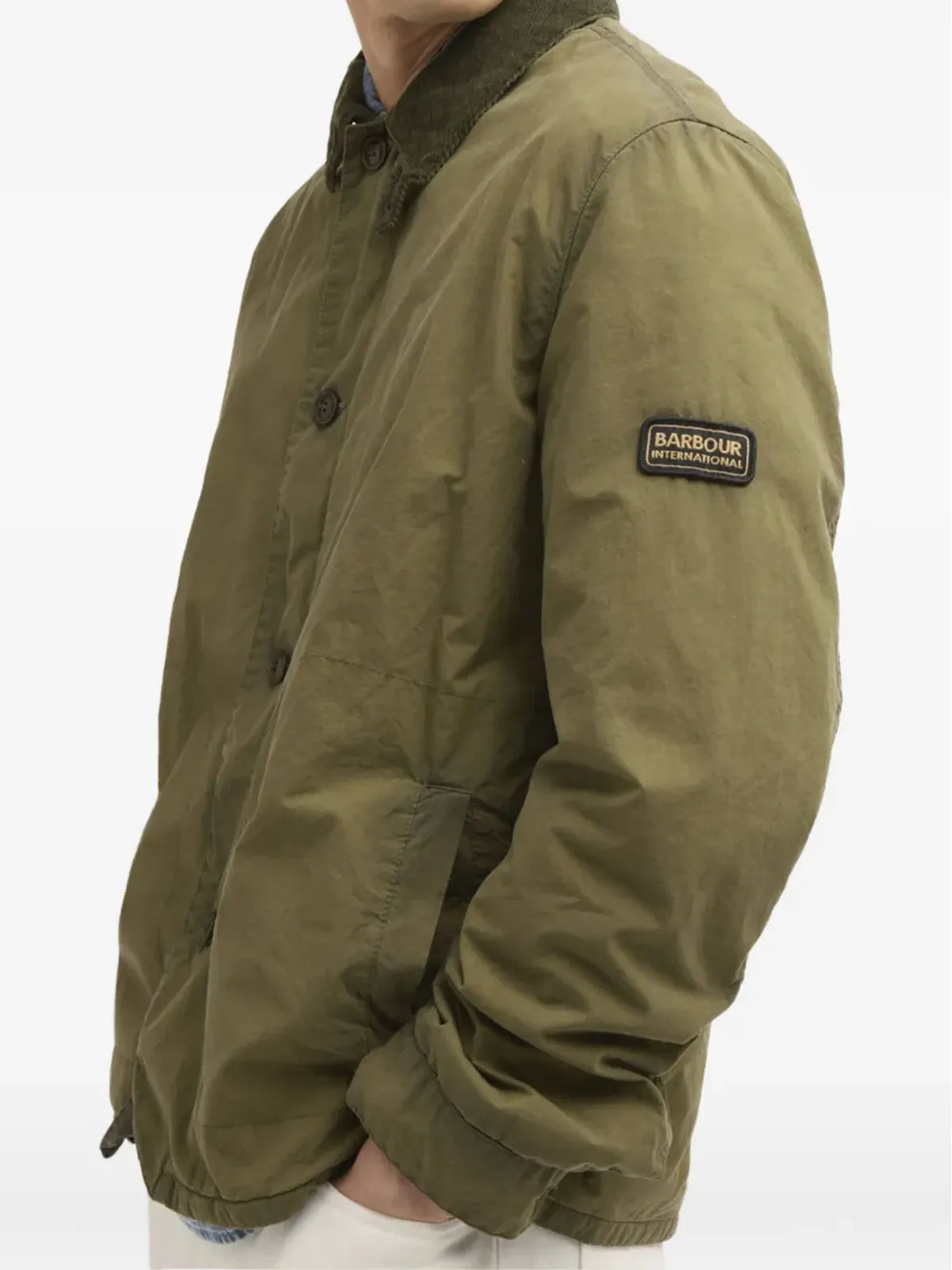 Barbour International コーデュロイ襟付きコットンジャケット - 画像4
