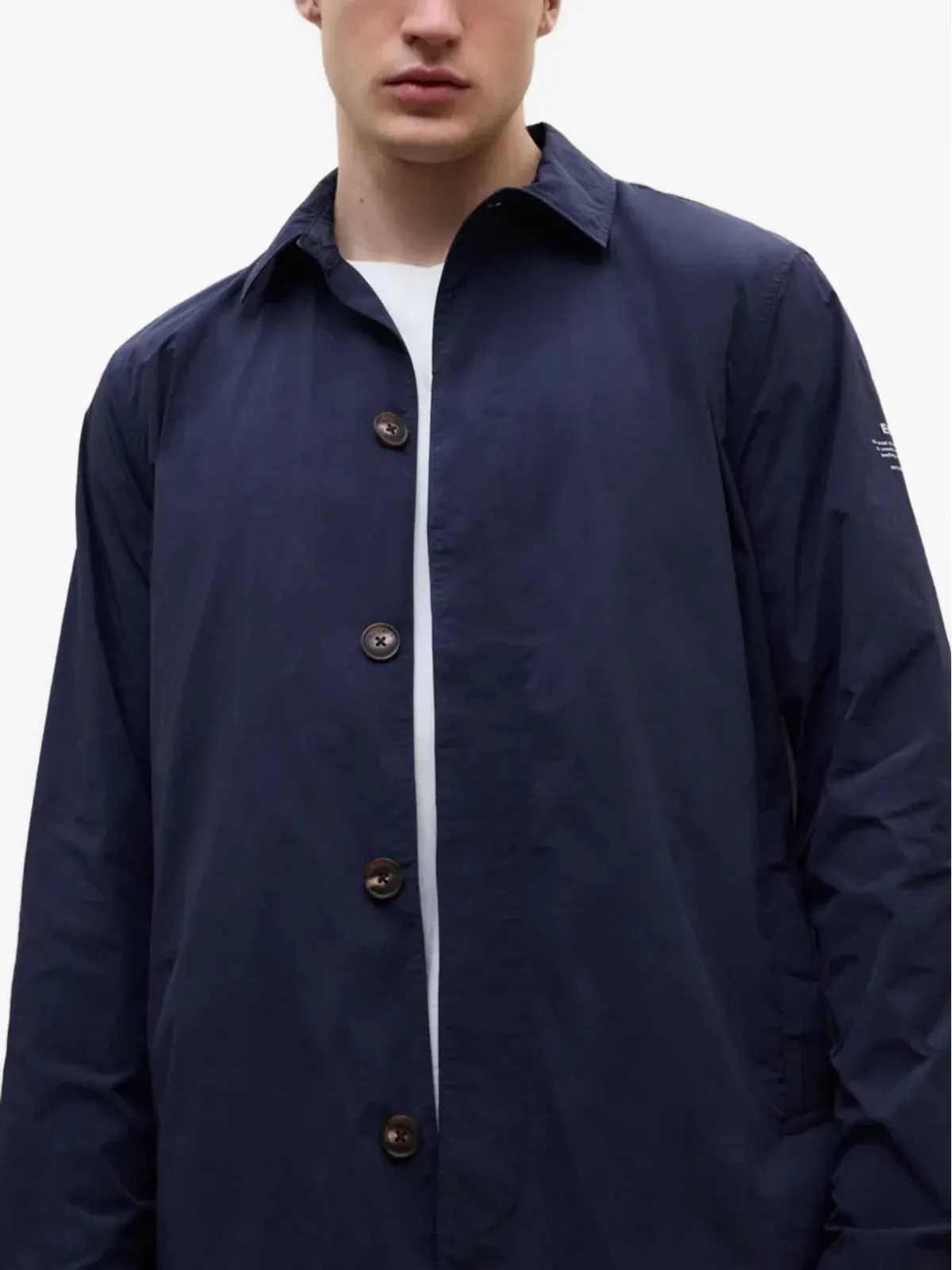 Ecoalf Vestal シングルブレストコート - ブルー - 画像4