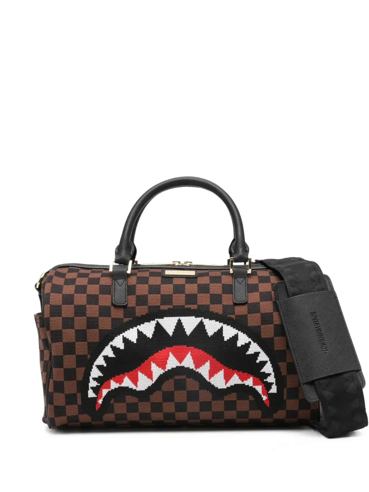 Sprayground チェッカーボード柄 トートバッグ - 画像1