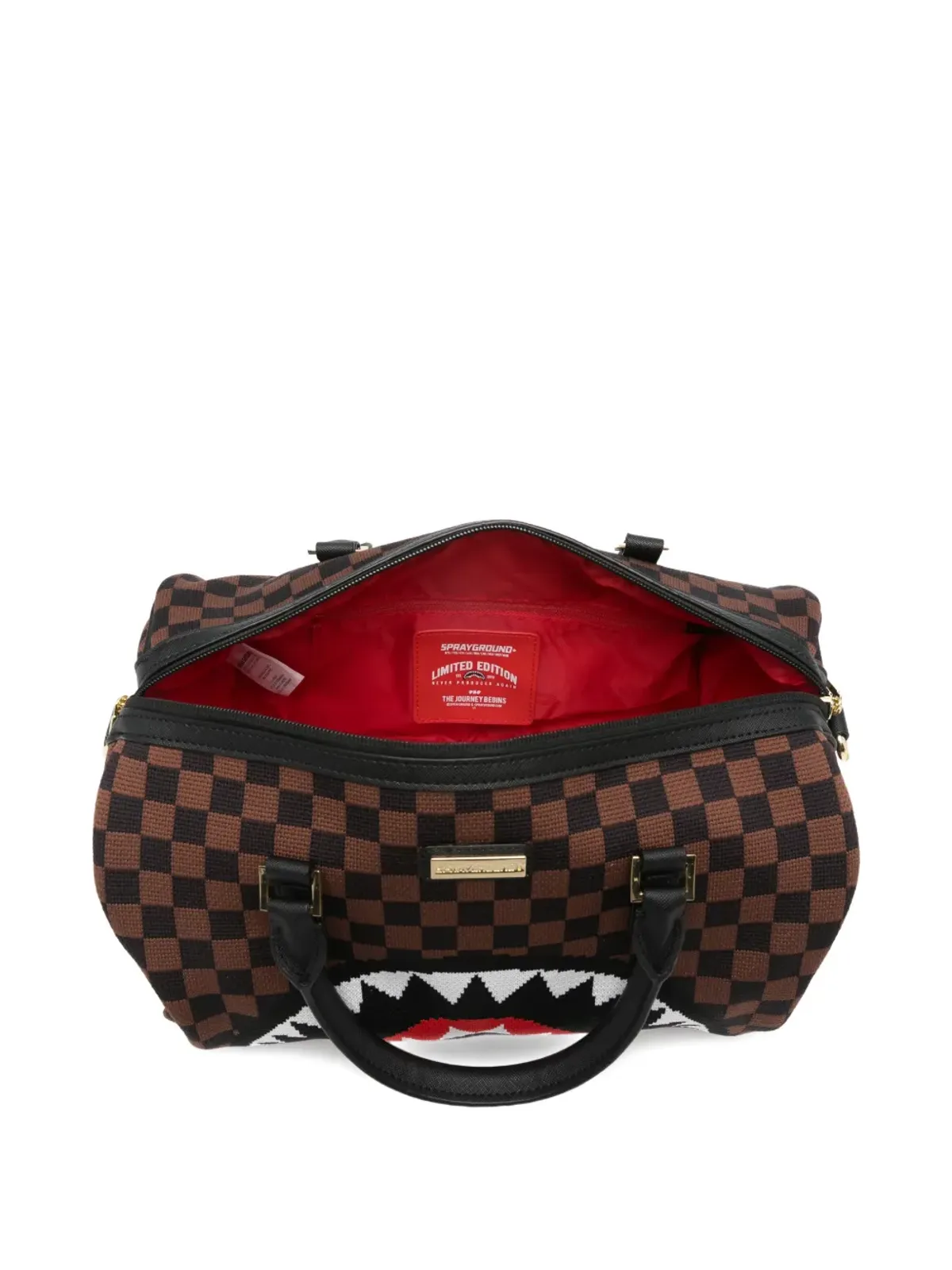 Sprayground チェッカーボード柄 トートバッグ - 画像5