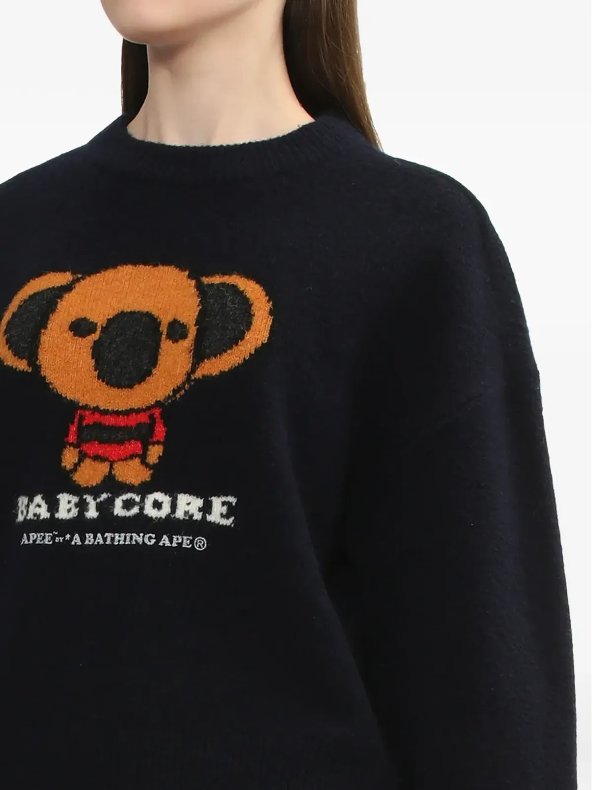 APEe by A BATHING APE コアラ・グラフィックセーター - 画像5