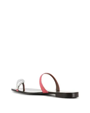 Giuseppe Zanotti クリスタル装飾レザーサンダル - サムネイル3