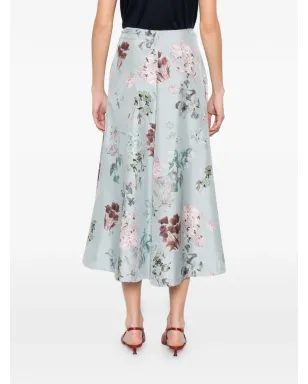 Altuzarra 花柄ミディスカート ブルー - サムネイル4