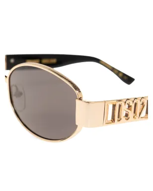 DSQUARED2 EYEWEAR ロゴ入りオーバルフレームサングラス - サムネイル2