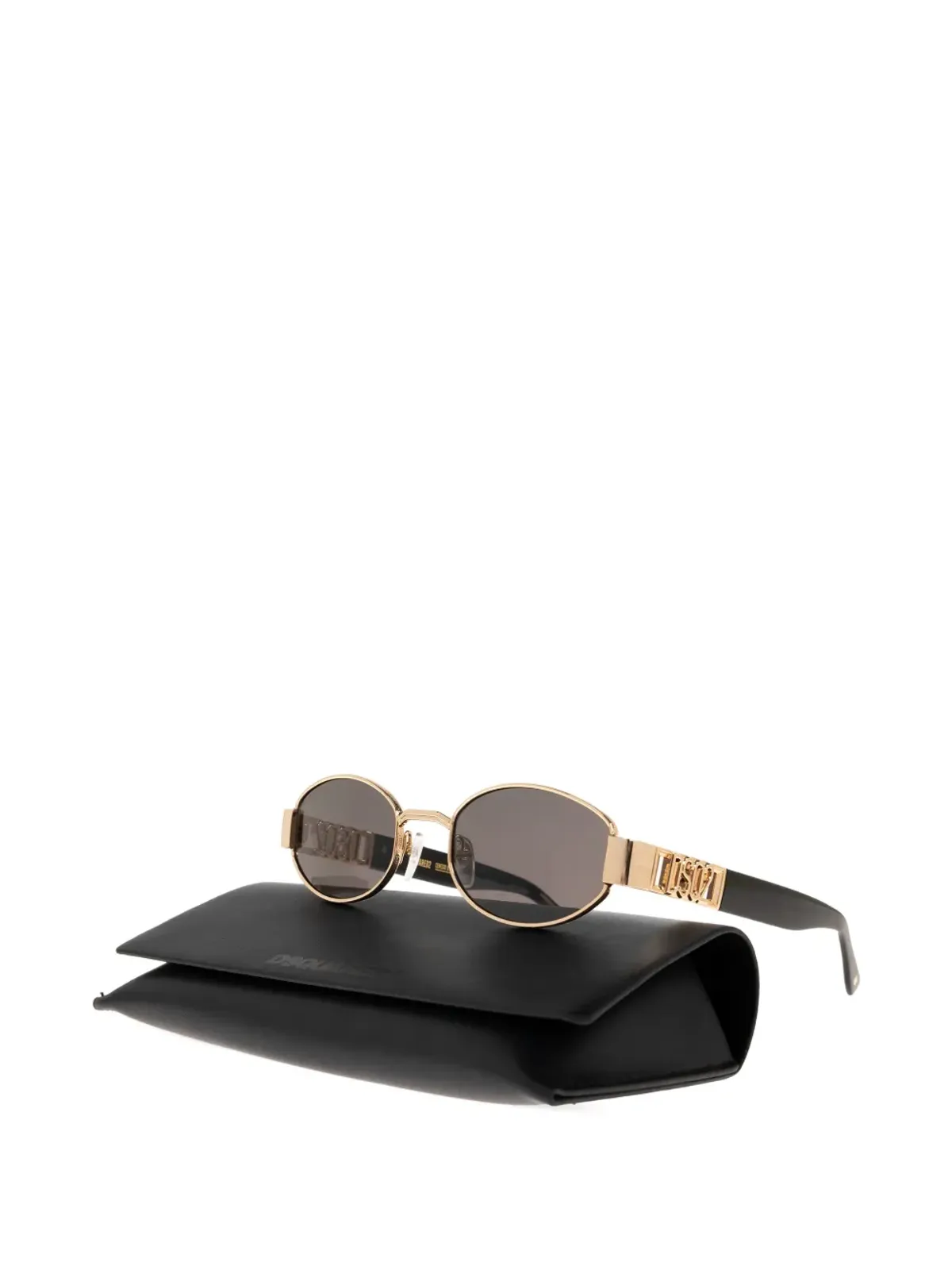 DSQUARED2 EYEWEAR ロゴ入りオーバルフレームサングラス - 画像3